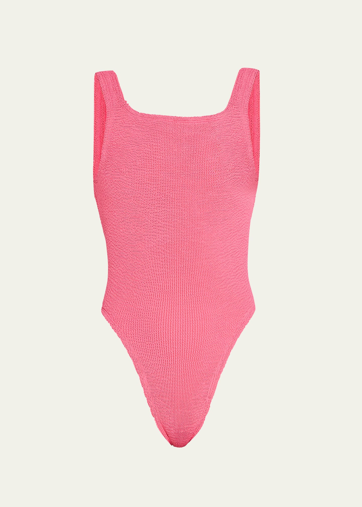 Square-Neck High-Cut One-Piece Swimsuit | Bergdorf Goodman