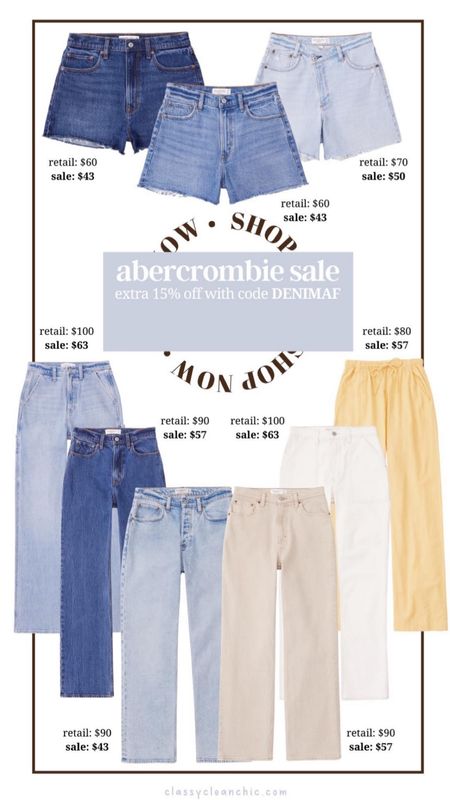 Abercrombie sale men’s pants use code DENIMAF for extra 15% off 

#LTKunder50 #LTKsalealert #LTKstyletip