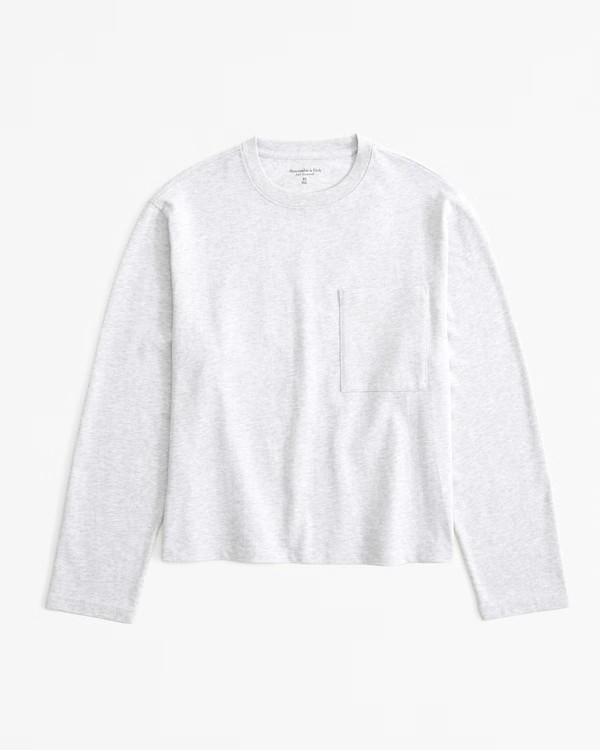 Women's Long-Sleeve Jersey Easy Tee | Women's New Arrivals | Abercrombie.com | Abercrombie & Fitch (US)