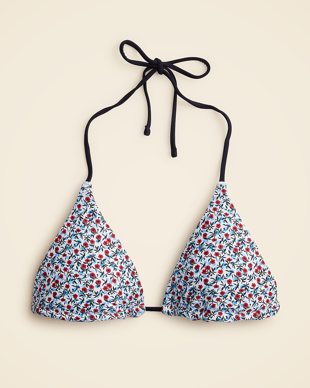 Tie-front string bikini top | J. Crew US