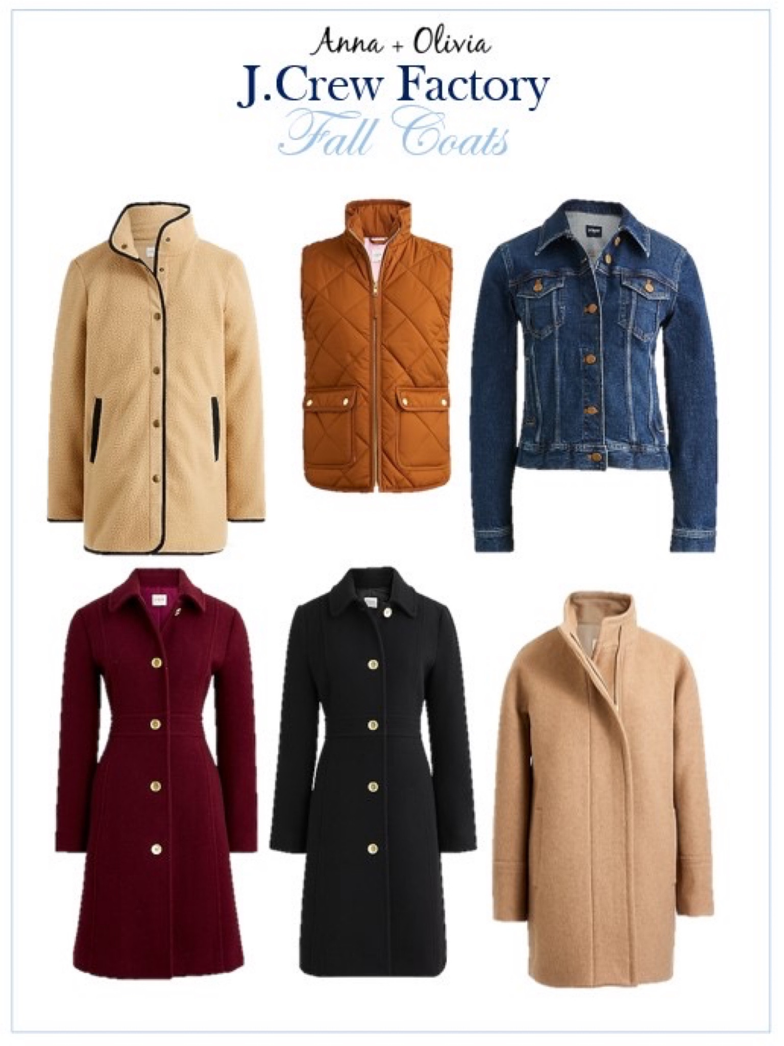 The cutest J.Crew Factory fall coats that I have had my eye on this season 
They are all 40% off right now!


#LTKsalealert #LTKunder100 #LTKstyletip