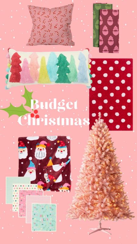 Christmas budget finds Nordstrom Rack Christmas pink and red polka dots santa Christmas tree home decor colorful home finds holidays 

#LTKHoliday #LTKsalealert #LTKSeasonal
