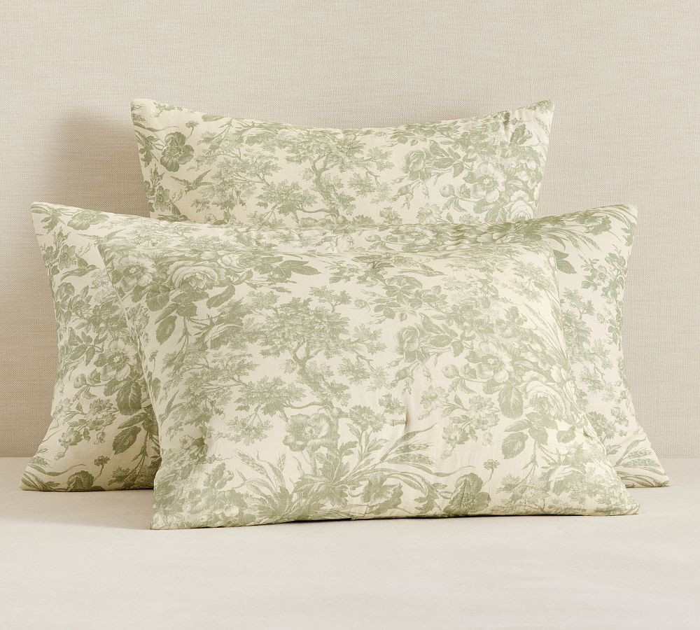 Sorrel Toile Comforter Shams | Pottery Barn (US)
