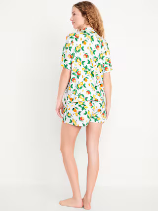 Knit Jersey Pajama Short Set | Old Navy (US)