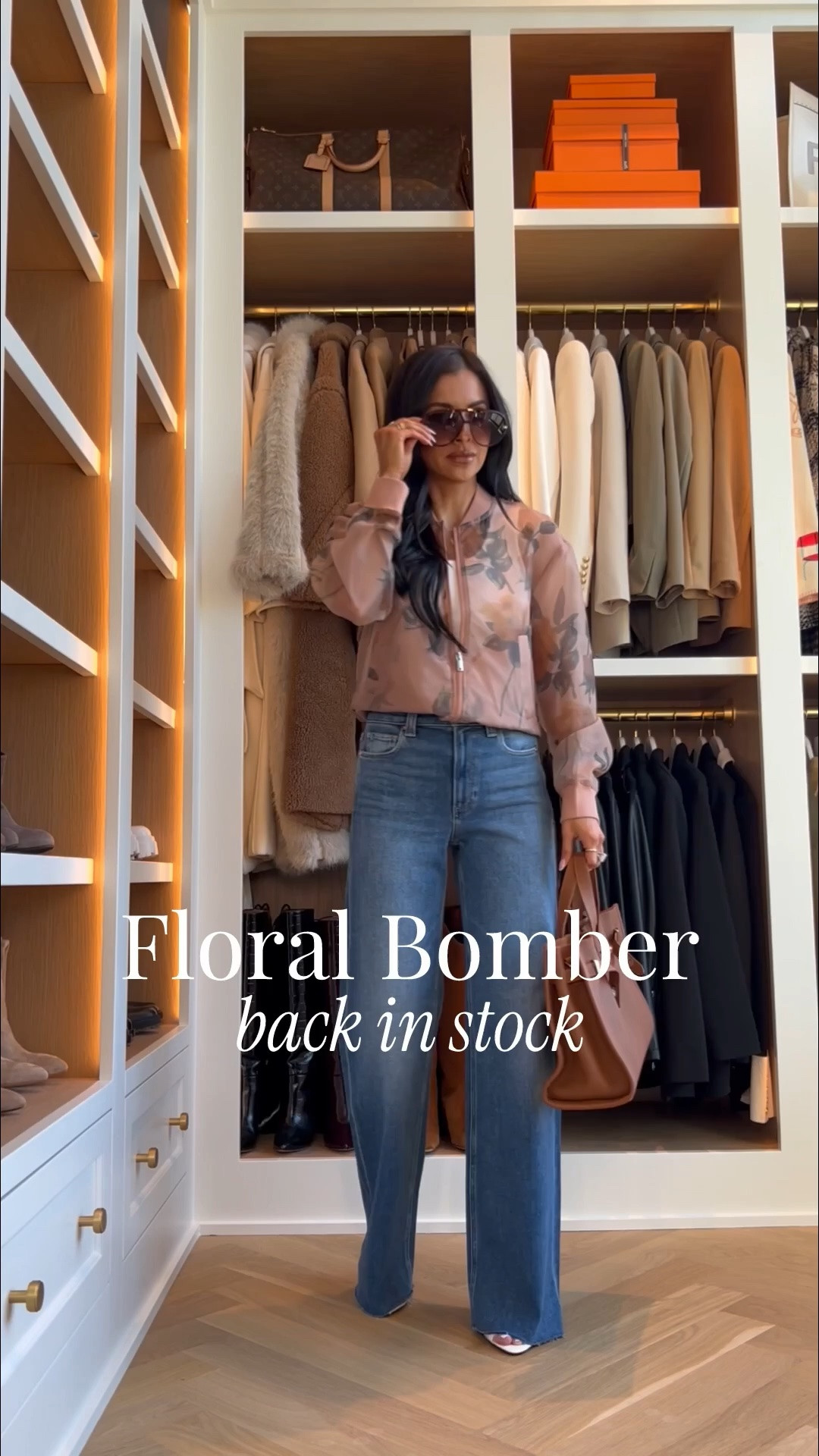 The wide leg jeans that make your legs look longer
Paige Anessa raw hem jeans wearing a 24 - run TTS
Anthropologie floral jacket wearing an XS back in stock and selling fast!
Hermes inspired bag 
Amazon sunglasses
Date night outfit idea / cute spring outfit / mom outfit

#LTKOver40 #LTKSeasonal #LTKmomlife