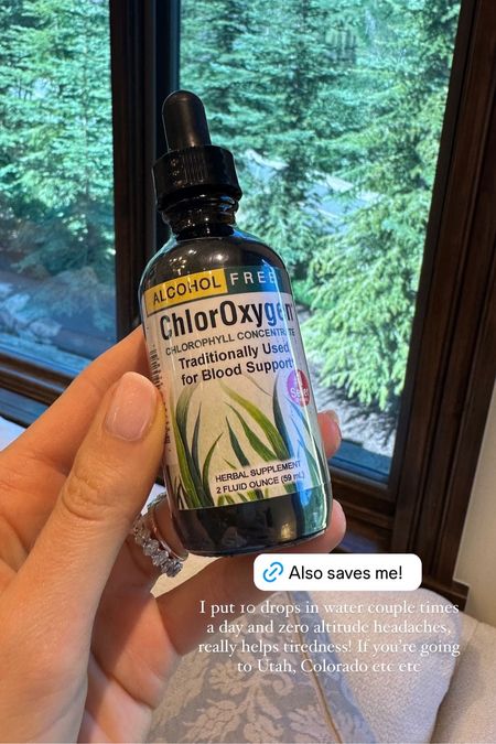 Chlorophyll drops for altitude sickness and travel! 

#LTKTravel
