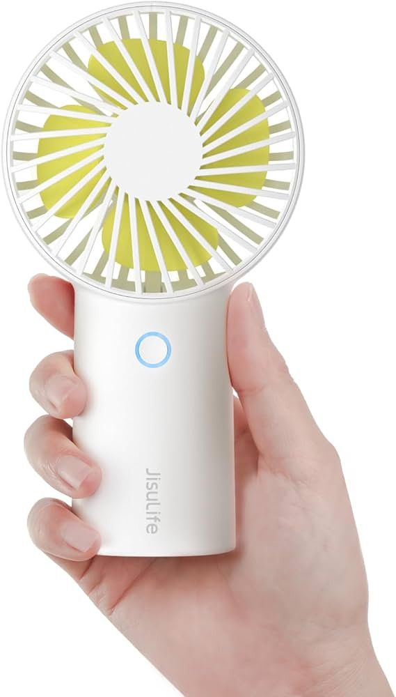 JISULIFE Handheld Portable Fan [20H Max Cooling Time] Mini Hand Fan, 4000mAh USB Rechargeable Per... | Amazon (US)