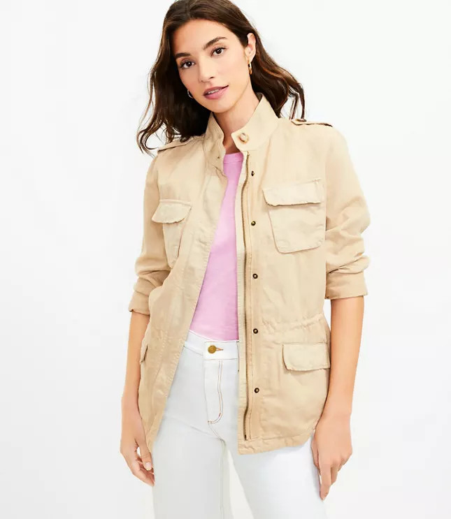Twill Utility Jacket | LOFT