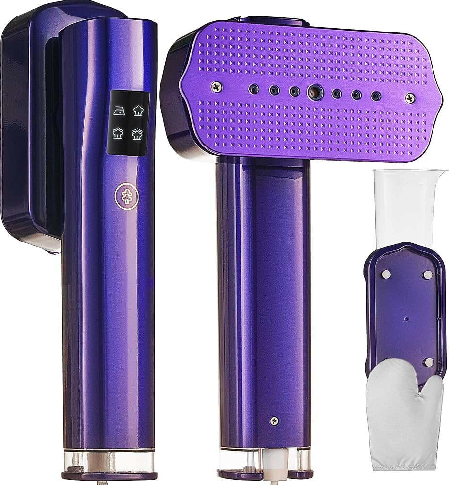 Mini Steam Iron & Travel Garment Steamer – 1200W Portable Wrinkle Remover, Handheld Clothes Ste... | Amazon (US)