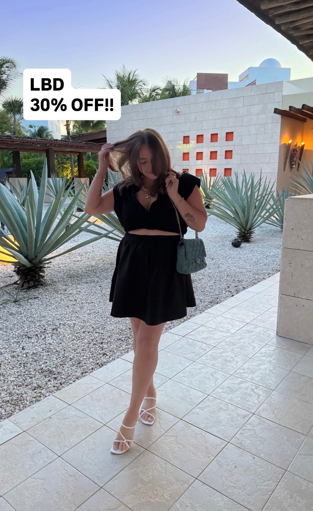 This little black dress with a cutout from Anthropologie is 30% off!! Such a steal. It fits true to size. It made the perfect vacation outfit for Mexico

#LTKMidsize #LTKSeasonal #LTKSaleAlert