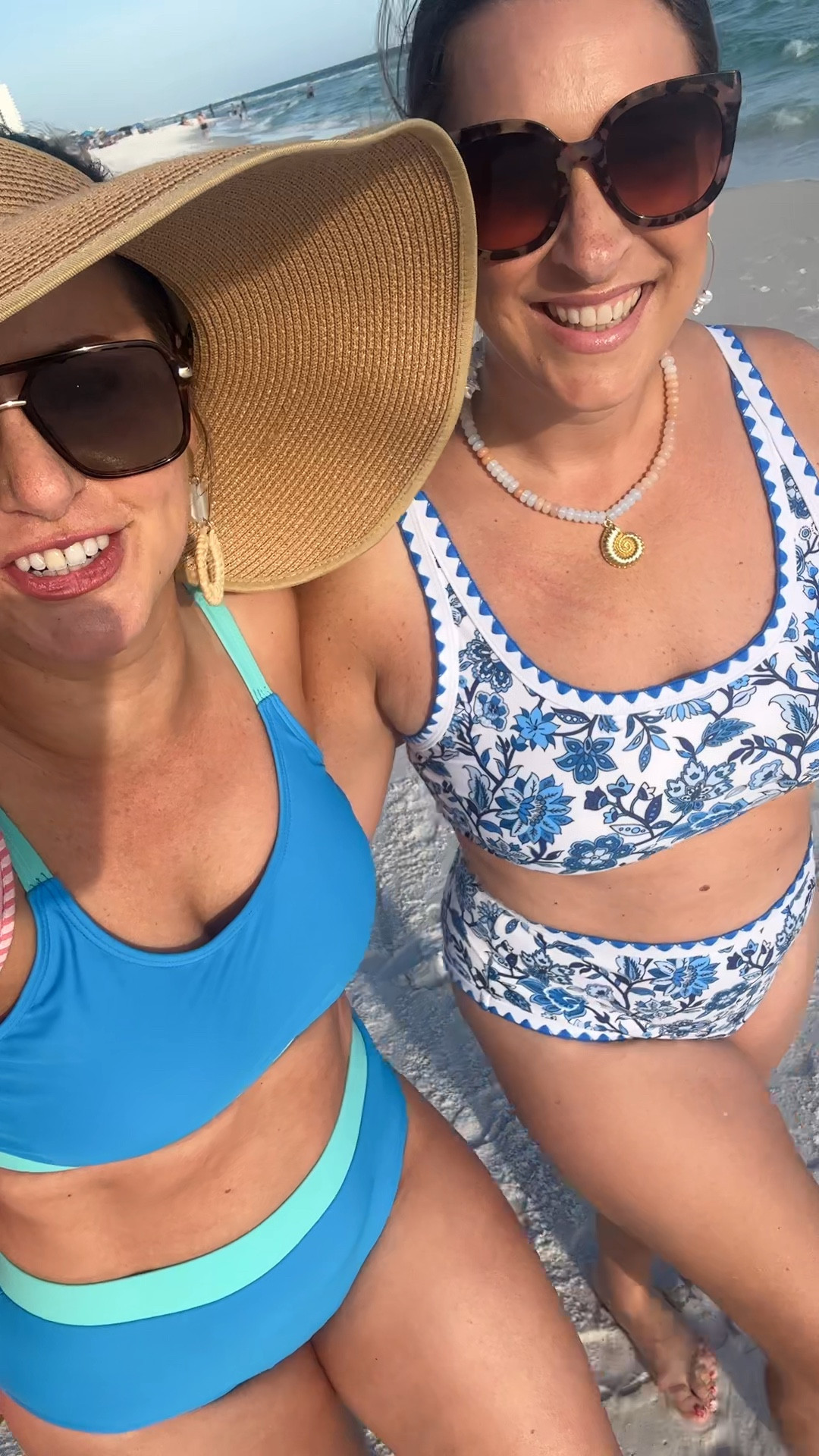 Last day at the beach! Loving these mom friendly two piece swimsuits! How cute is @targetandtopknots in this floral blue two piece?! Love that these are high waisted, have good tummy control AND great booty coverage!!  ✔️ all the boxes for me! 



#LTKWatchNow #LTKTravel #LTKSwim