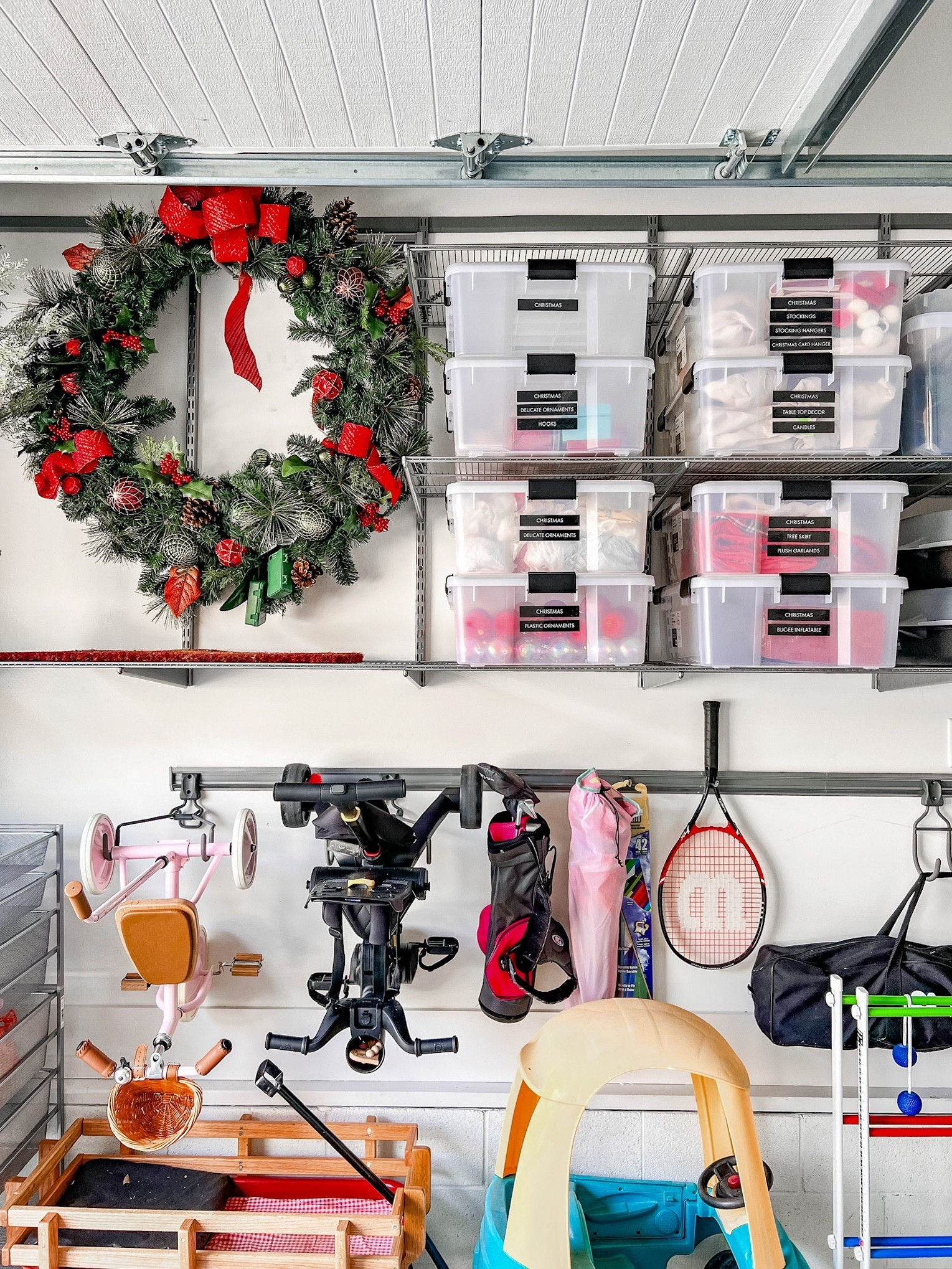 The biggest holiday storage mistake? Putting decor wherever it fits. The solution? Store holiday decor items in one dedicated zone, whether that be a garage shelf, section of a closet, or the attic space, so everything lives in one place.

#LTKSeasonal #LTKHoliday #LTKHome