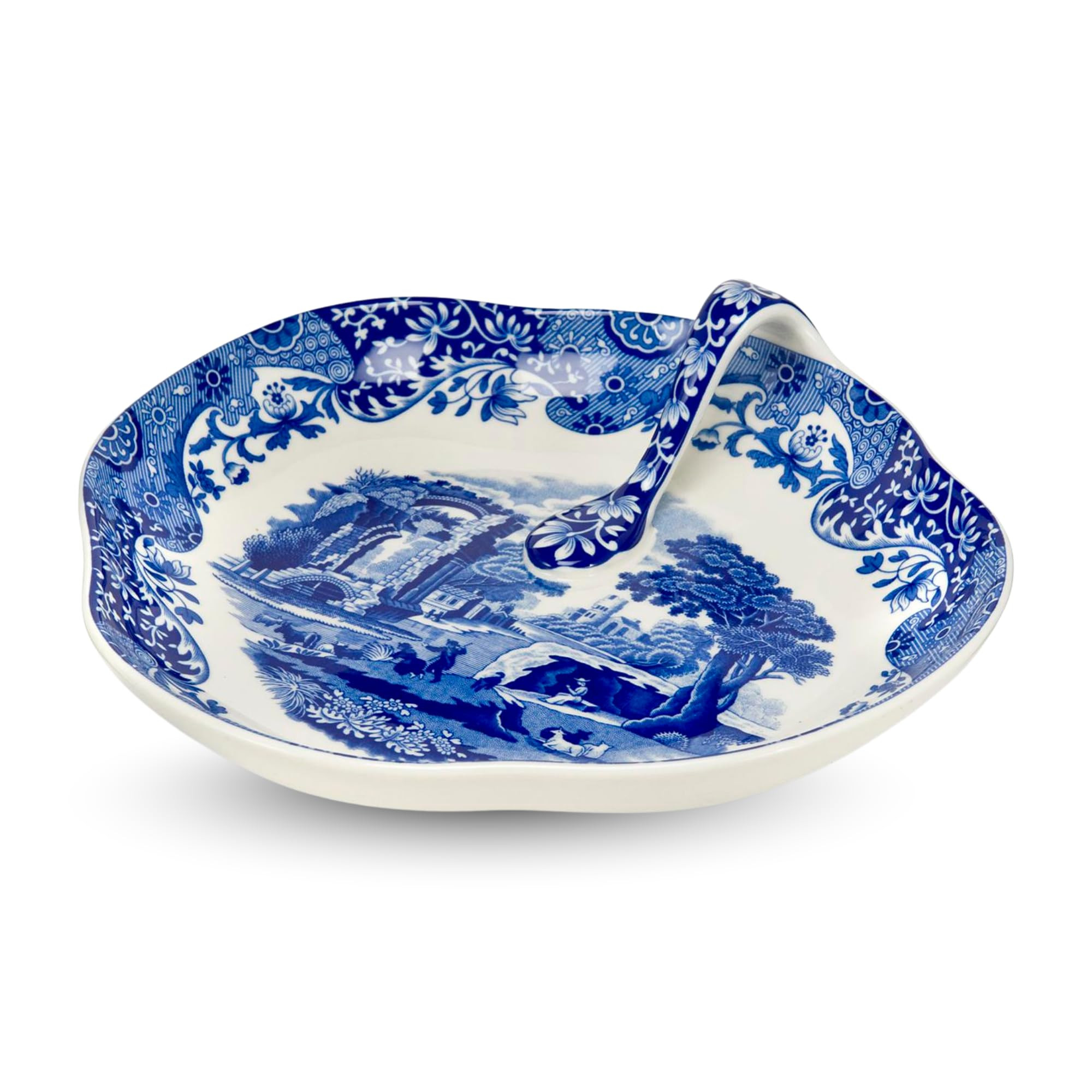 Spode Blue Italian Handled Tray | Trinket Dish, Candy Bowl, Catch-All Key Plate, Snack Platter | ... | Amazon (US)