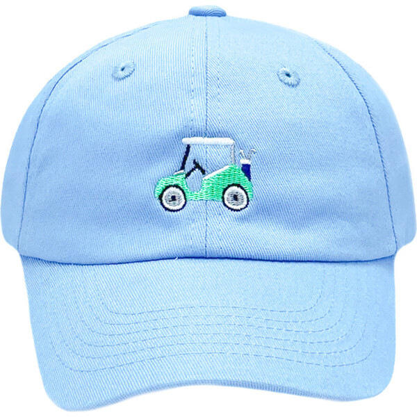 Golf Cart Baseball Hat, Blue | Maisonette