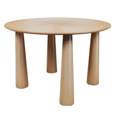 52" Natural Wood Round Top Dining Table | Wayfair North America