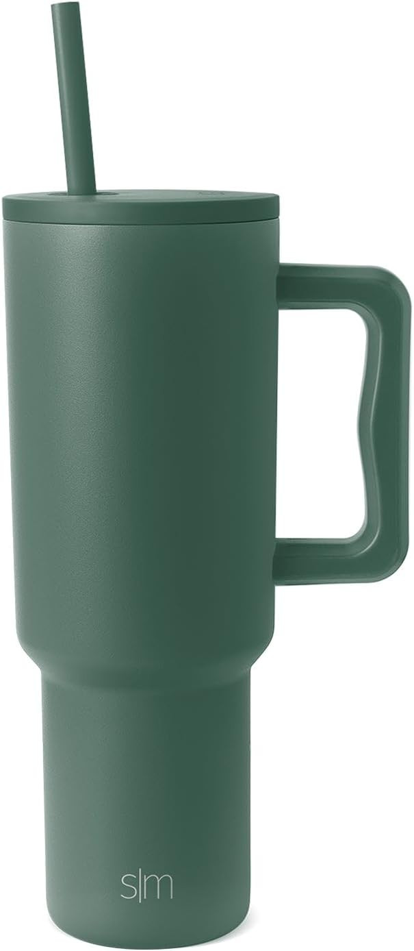 Simple Modern 40 oz Trek Tumbler with Handle and Straw Lid | Cup Holder Friendly Insulated Stainl... | Amazon (US)