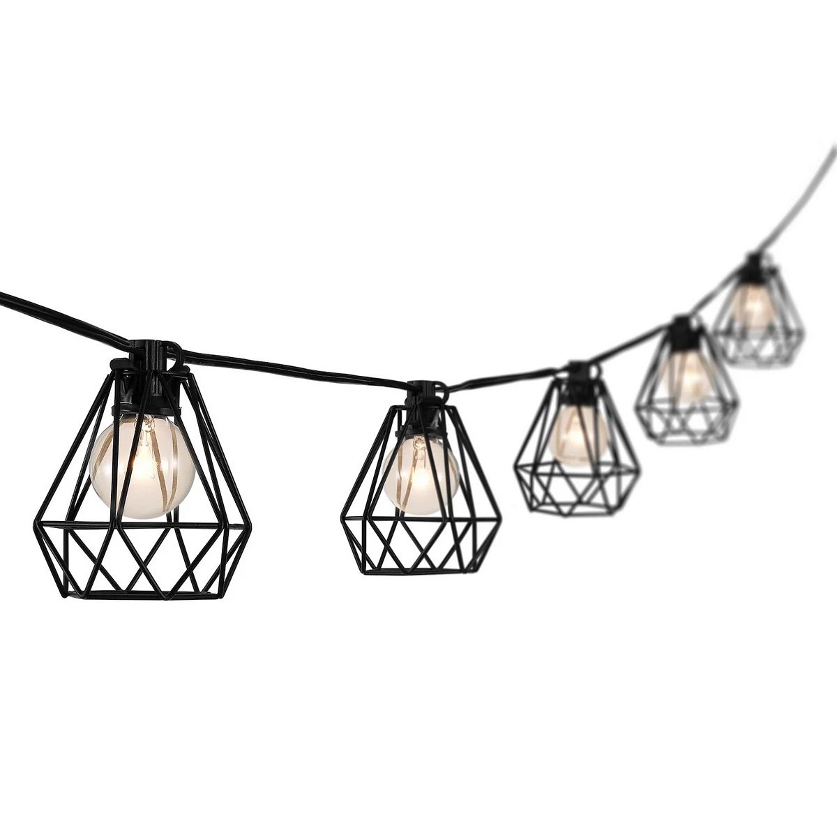 Indoor/outdoor Contemporary Transitional Incandescent G Diamond Cage String Lights | Kohl's