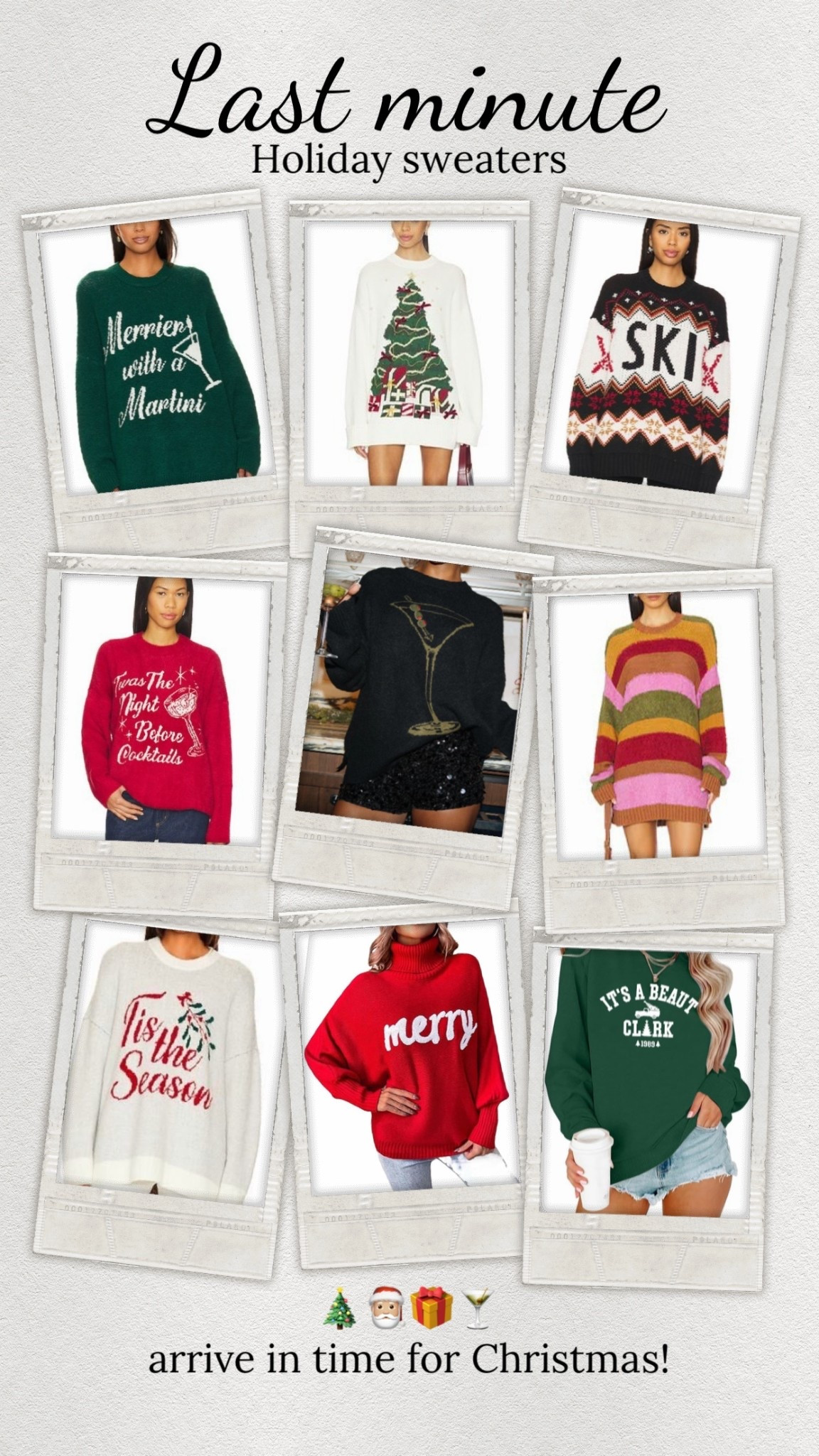 Last-minute festive Christmas sweaters that will arrive before Christmas! 

#LTKootd #LTKOver40 #LTKHoliday