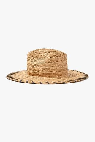 Striped Panama Straw Hat | Forever 21 (US)
