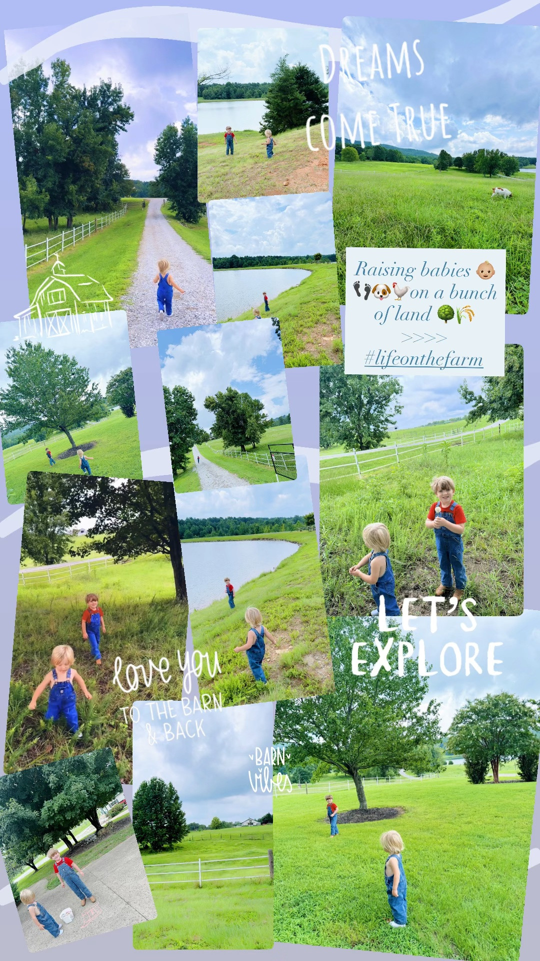 Raising babies 👶🏼👣🐶🐓on a bunch of land 🌳🌾 >>>>  #lifeonthefarm