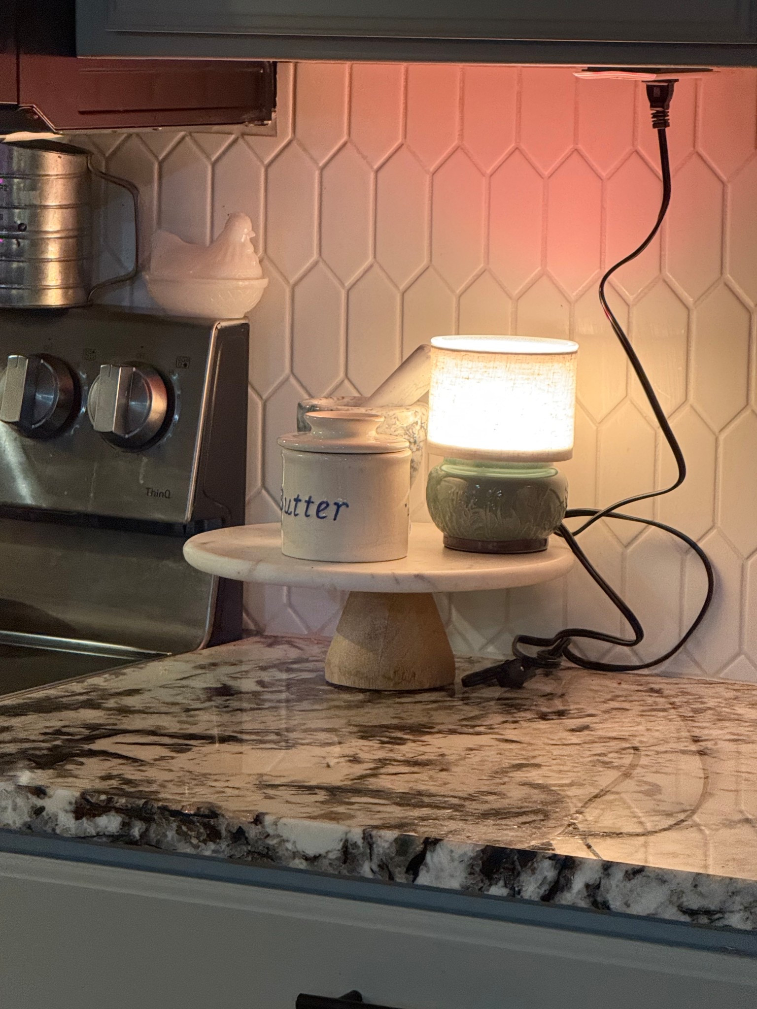 This adorable wax melt warmer from Better Homes and Garden makes the cutest lamp in the kitchen  

#LTKFamily #LTKFindsUnder50 #LTKHome
