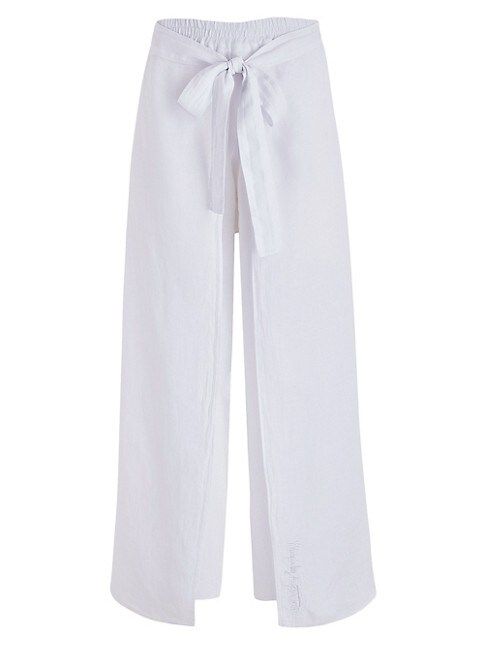 Linen Tie-Waist Cover-Up Pants | Saks Fifth Avenue