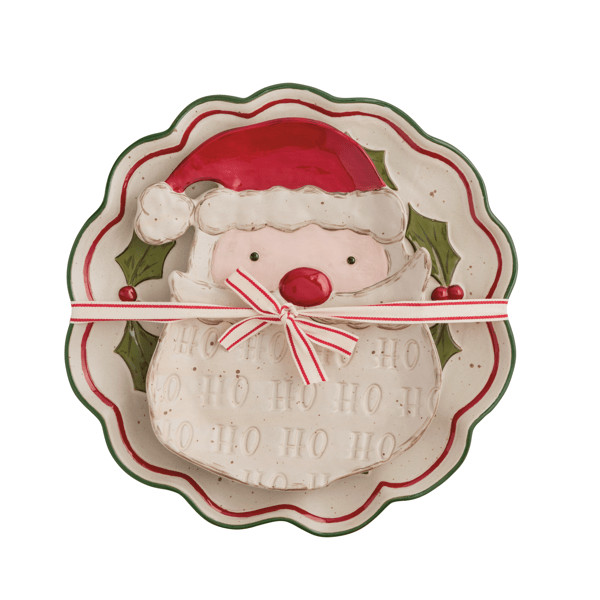 Santa Nested Platter Set | Mud Pie