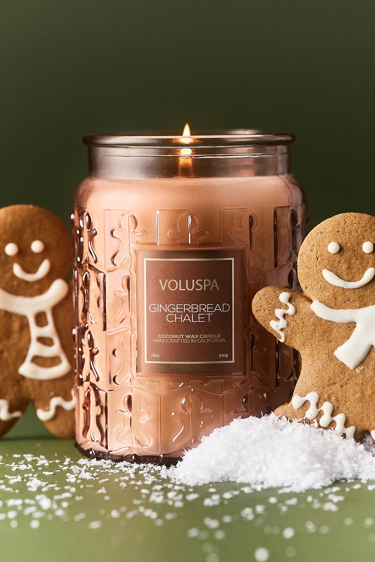 Voluspa Gourmand Gingerbread Chalet Glass Jar Candle | Anthropologie (US)