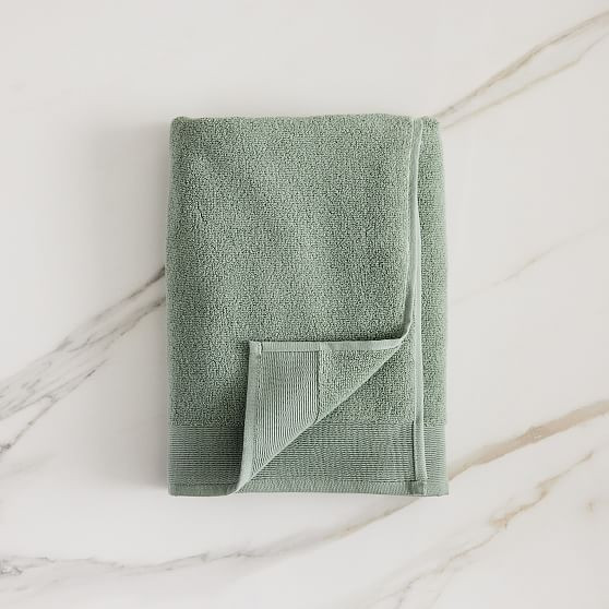 Luxe Fibrosoft Towel, Eucalyptus, Set of 6, 6 Towels | West Elm (US)