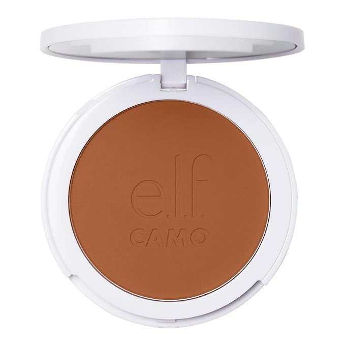 e.l.f. Camo Powder Foundation, Lightweight, Primer-Infused Buildable & Long-Lasting Medium-to-Ful... | Amazon (US)