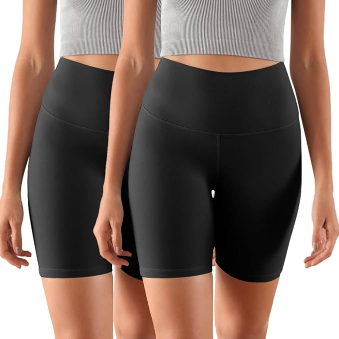 ODODOS ODCLOUD 2-Pack Lounge Yoga Shorts for Women- 4" / 6" / 8" /10" High Waist Buttery Soft Bik... | Amazon (US)
