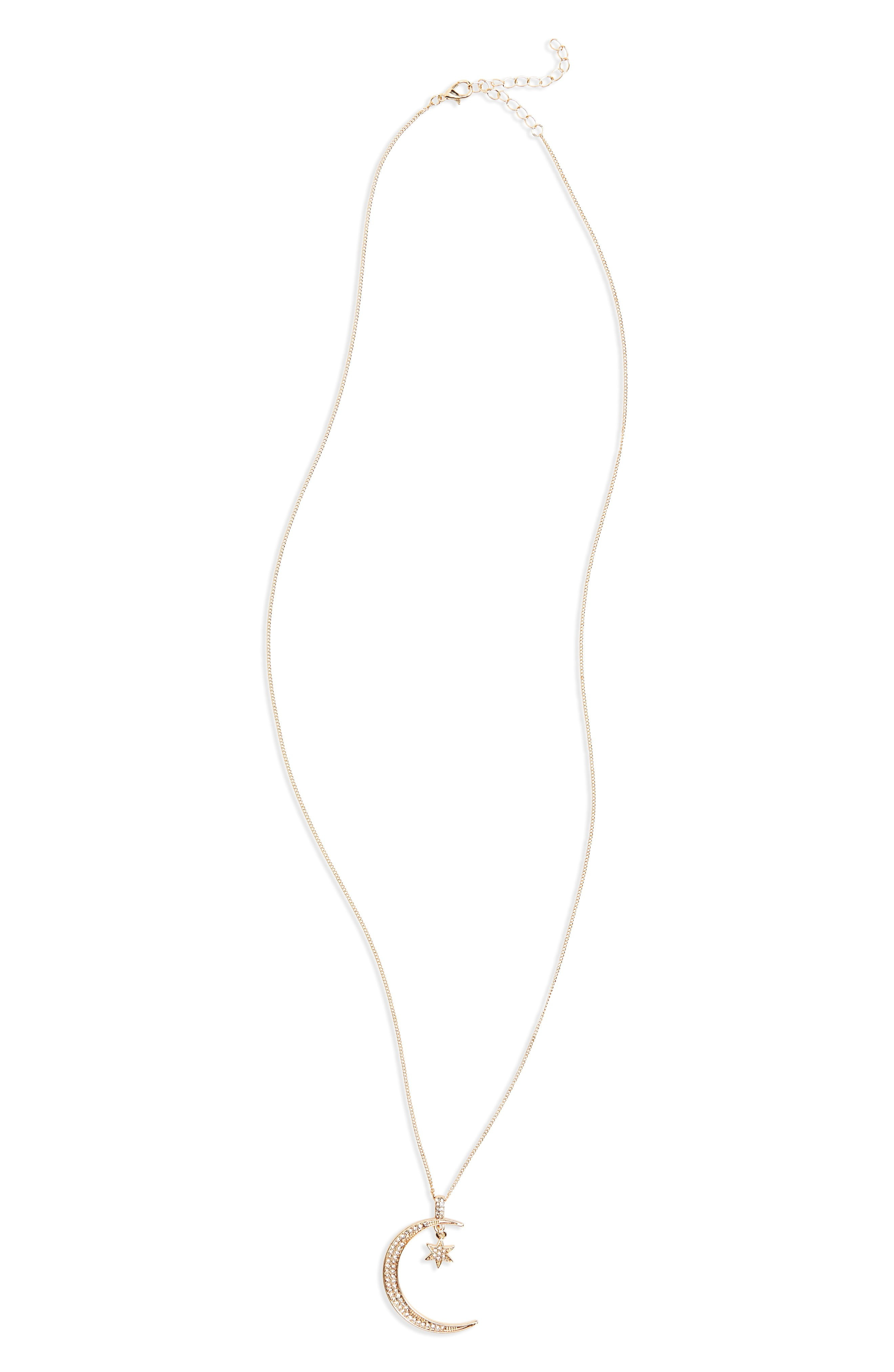 Star & Moon Pendant Necklace | Nordstrom