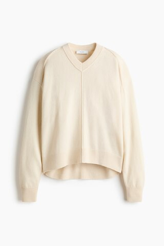 H & M - Cashmere-Blend Sweater - White | H&M (US + CA)