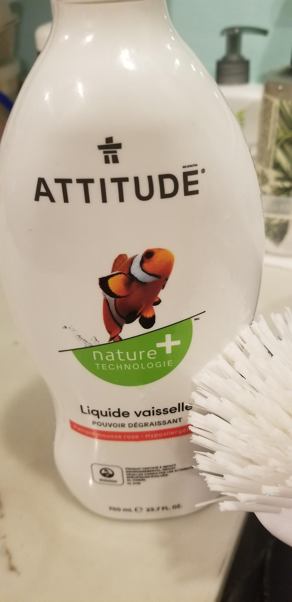 ATTITUDE Dish Soap, EWG Verified, Plant-Based & Vegan Dishwashing Liquid, Naturally Derived, Citr... | Amazon (US)