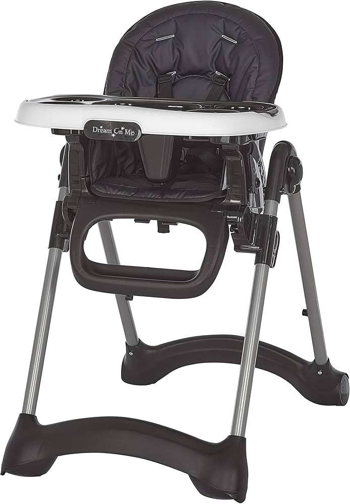 Dream On Me Solid Times High Chair for Babies and Toddlers in Black, Multiple Recline and Height ... | Amazon (US)
