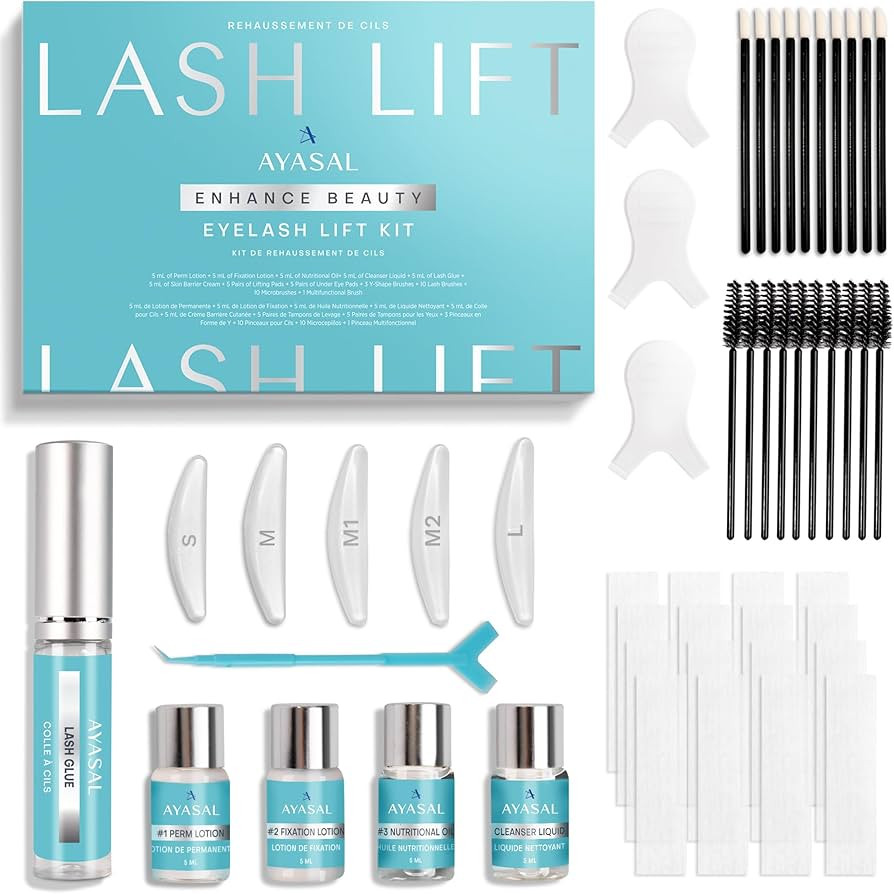 Lash Lift Kit for Eyelash Perm: Korean Eyelash Lift Kit for Long-Lasting Natural Curl & Self Lash... | Amazon (US)