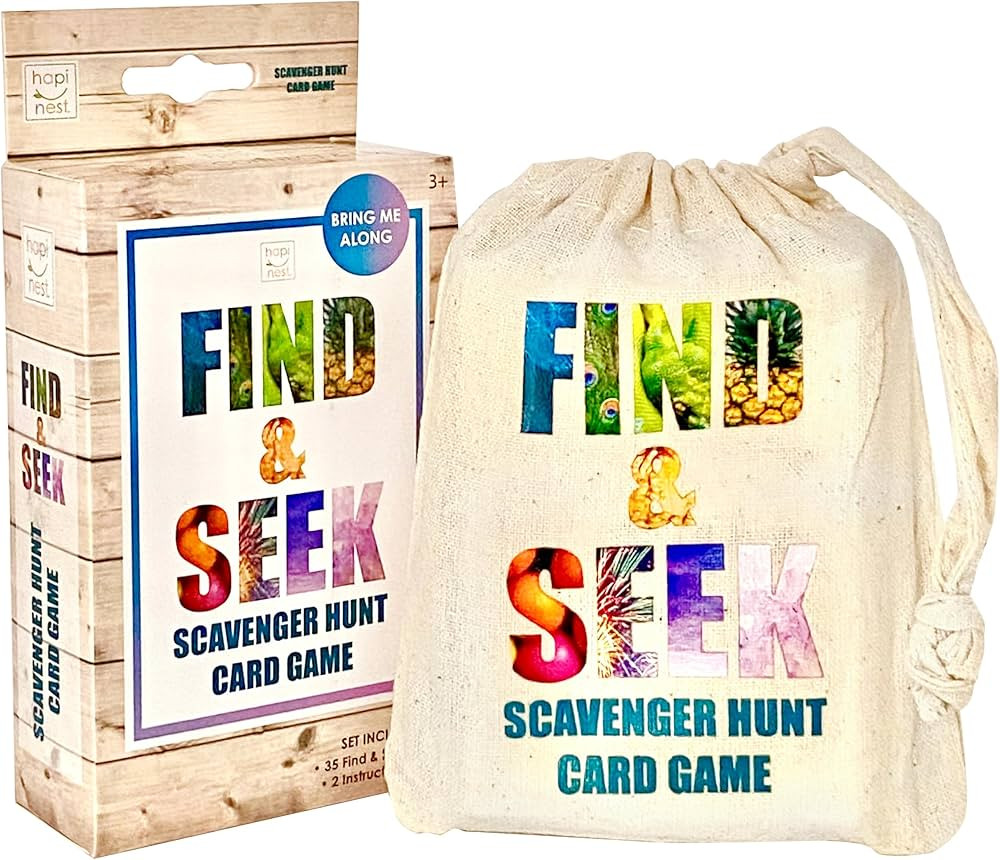 Hapinest Find and Seek Scavenger Hunt Card Game, Indoor Outdoor Activities for Kids Toddler & Fam... | Amazon (US)