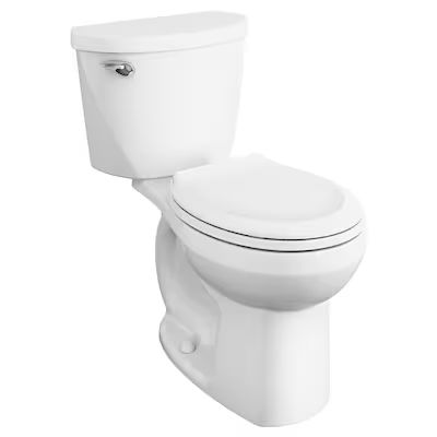 American Standard  Mainstream White Round Chair Height 2-piece WaterSense Toilet 12-in Rough-In ... | Lowe's