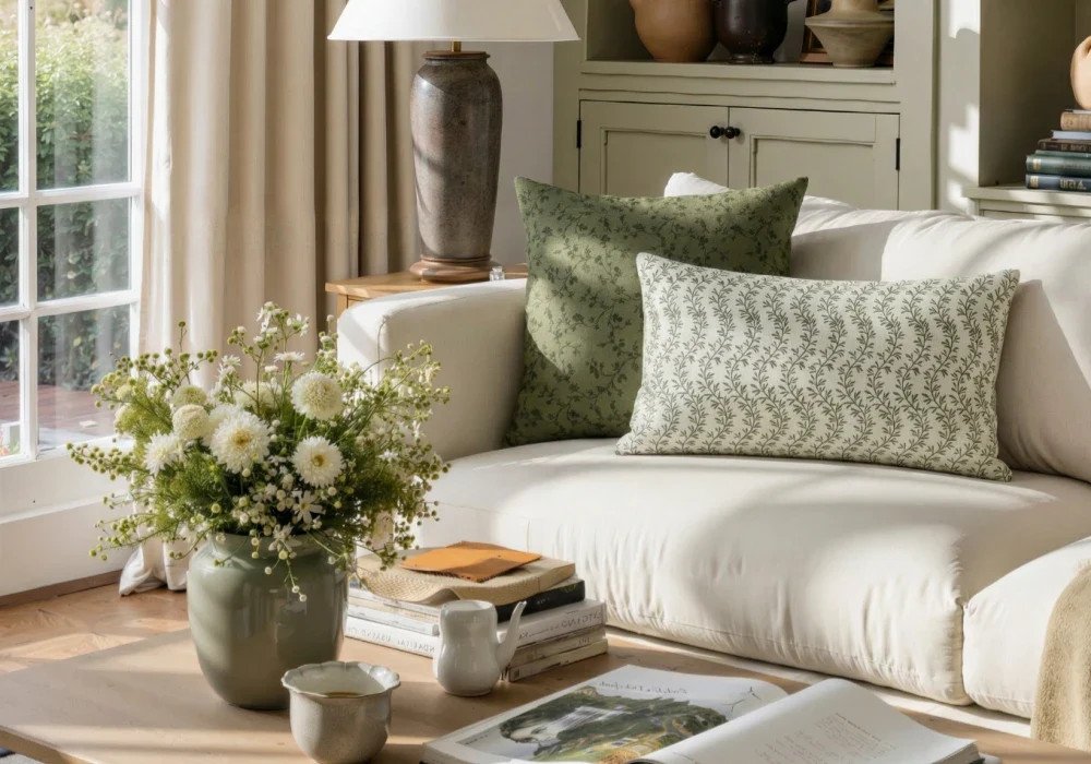 Britt Bengoechea Print Linen Cotton Pillow Cover | TWOPAGES
