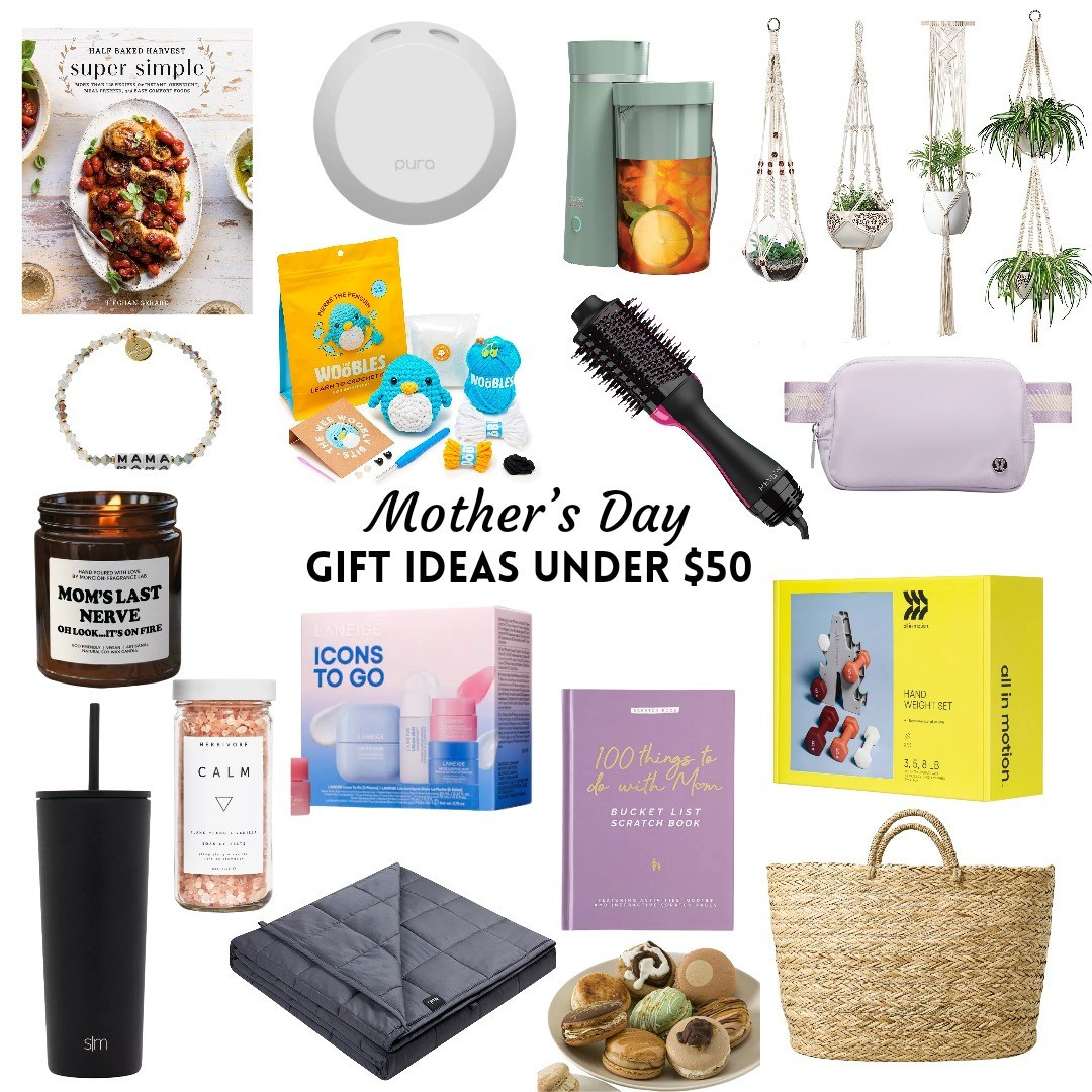 Good Mothers Day gifts under $50! Finds include a crochet kit, macrame plant holders, a viral cookbook, macaron gift set, iced coffee maker, and more!

#LTKGiftGuide #LTKfindsunder50 #LTKSeasonal