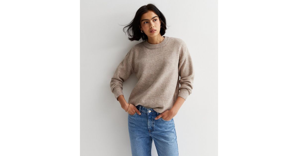 Mink Knit Crew Neck Jumper
						
						Add to Saved Items
						Remove from Saved Items | New Look (UK)