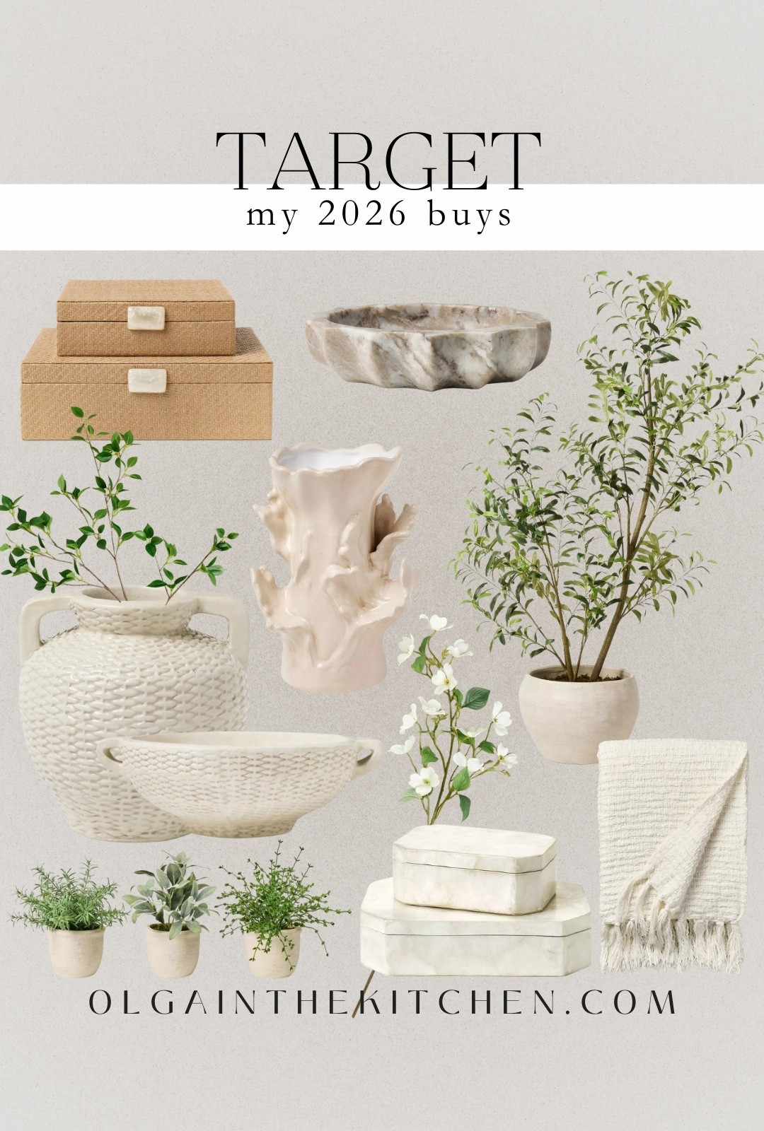 Target new home decor from Magnolia and McGee and Co.

Olive tree, decorative boxes storage, faux florals, neutral decor, white throw boanket, marble bowl, faux plants

#LTKFindsUnder50 #LTKHome #LTKFindsUnder100