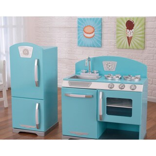 KidKraft Retro Kitchen and Refrigerator (Blue) | Bed Bath & Beyond