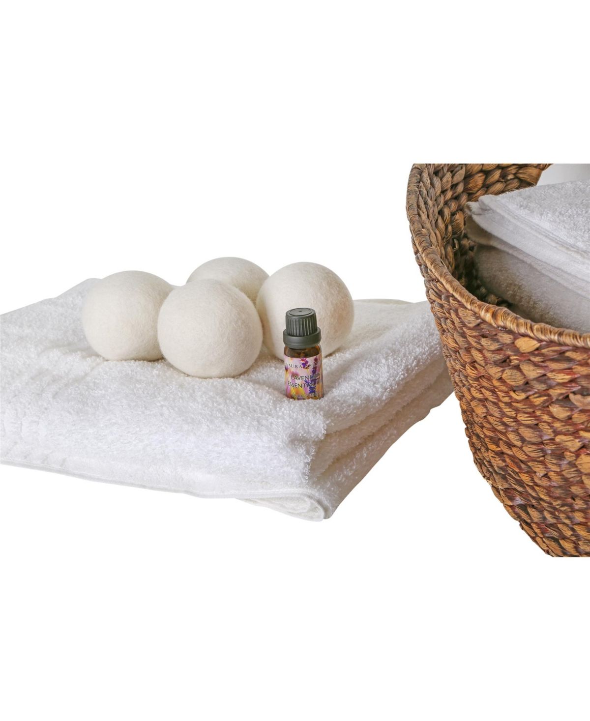 Laura Ashley 4 Pack Wool Dryer Balls and Lavender Essential Oil Kit | Macys (US)