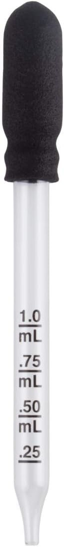 EZY DOSE Ear and Eye Medicine Dropper For Liquid & Essential Oils 1mL Capacity Calibrated Glass, ... | Amazon (US)
