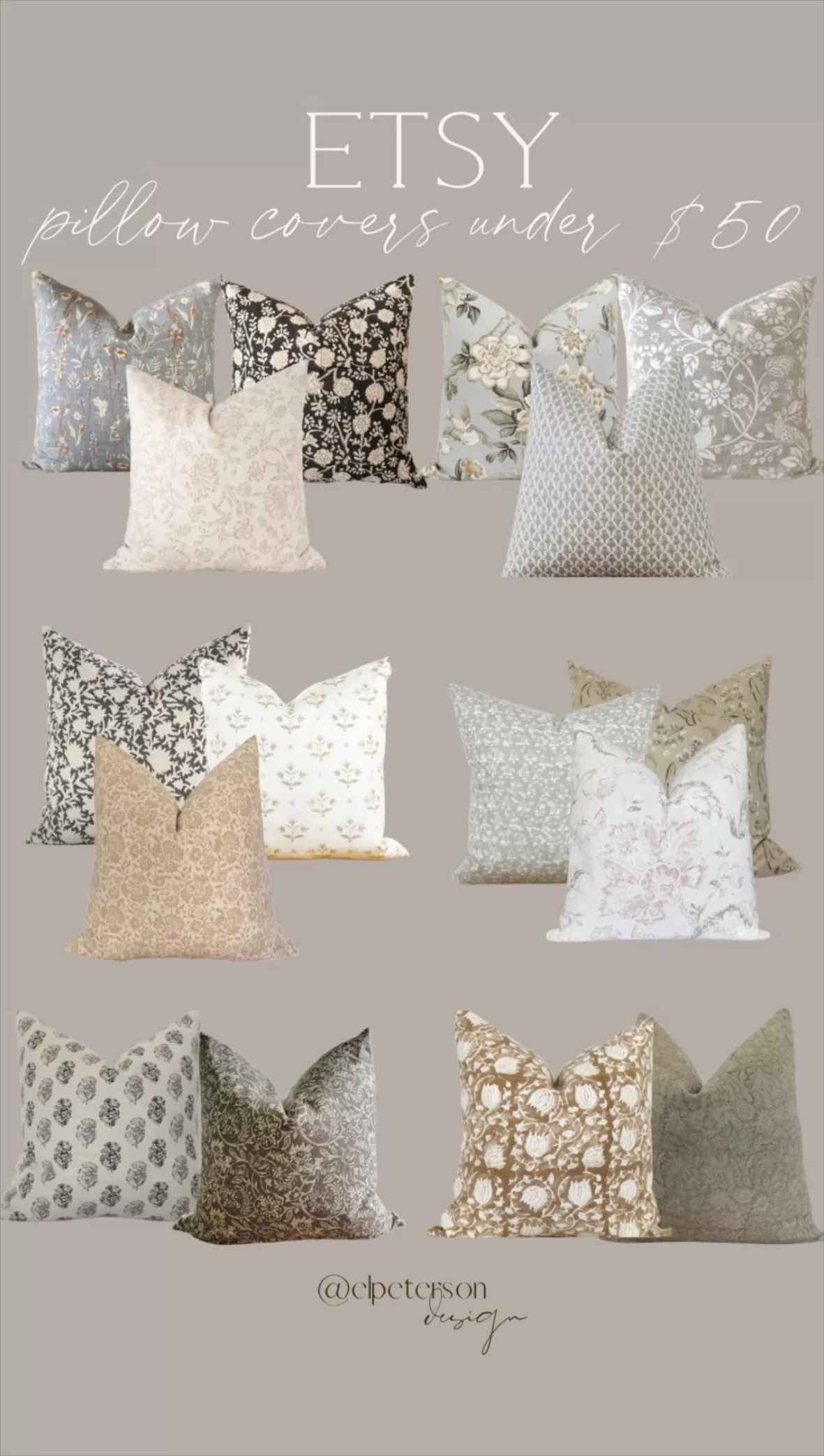 Block Print Throw Pillows | Round Block Print Throw Pillows | Round