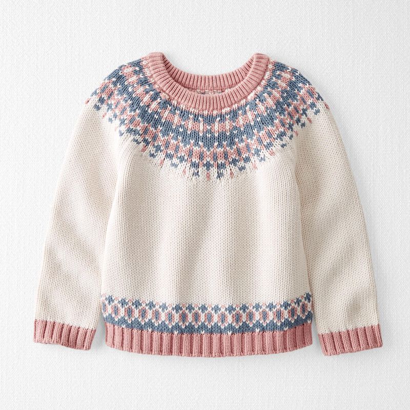 Toddler Chunky Organic Cotton Fair Isle Sweater | Carter's