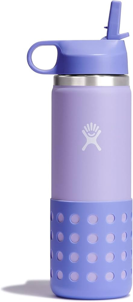 HYDRO FLASK Kids Water Bottle Jr. Stainless Steel Insulated With Straw Cap for Water, Milk, Juice... | Amazon (US)
