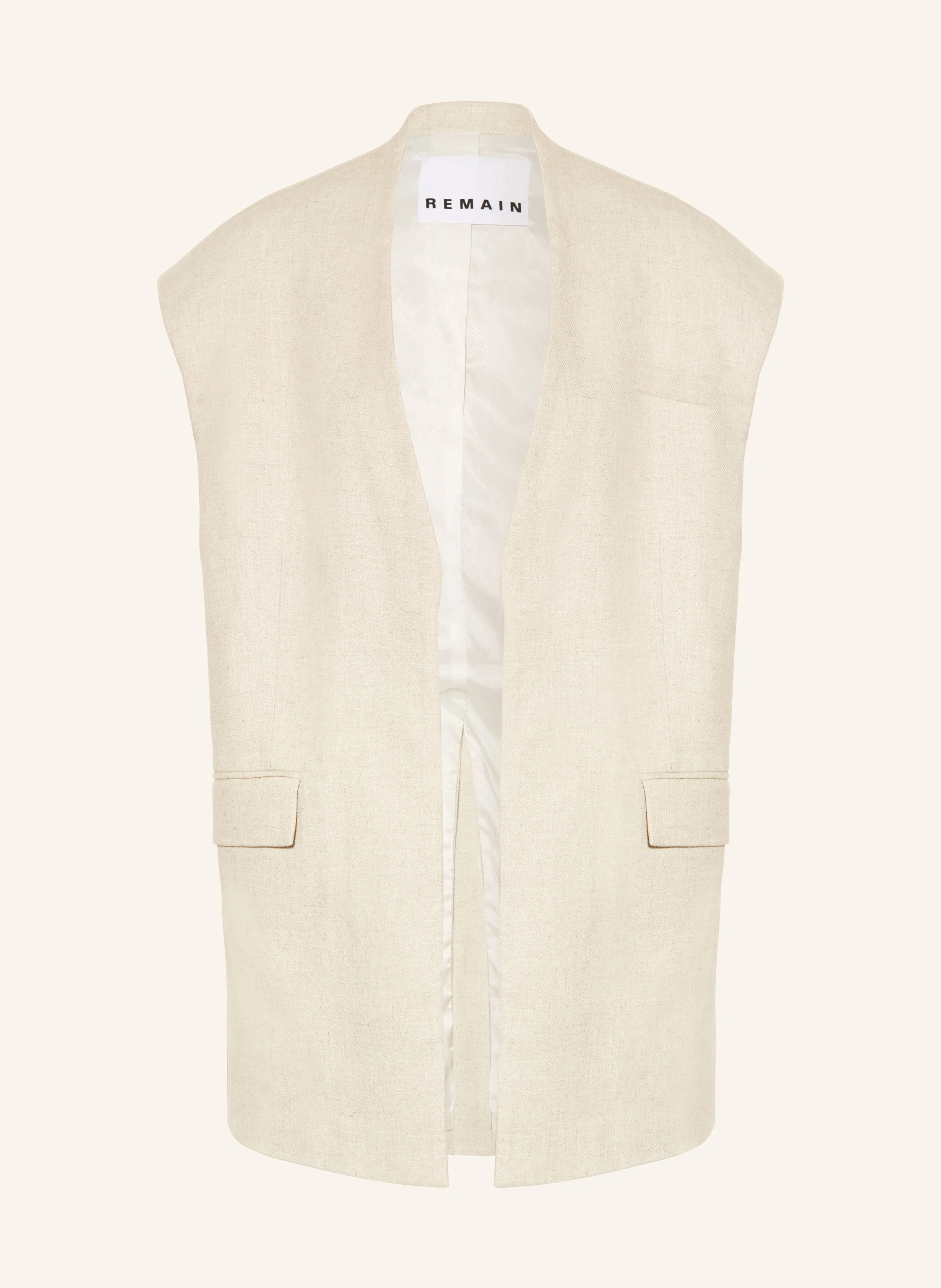 Oversized-Weste aus Leinen | Breuninger (DACH)