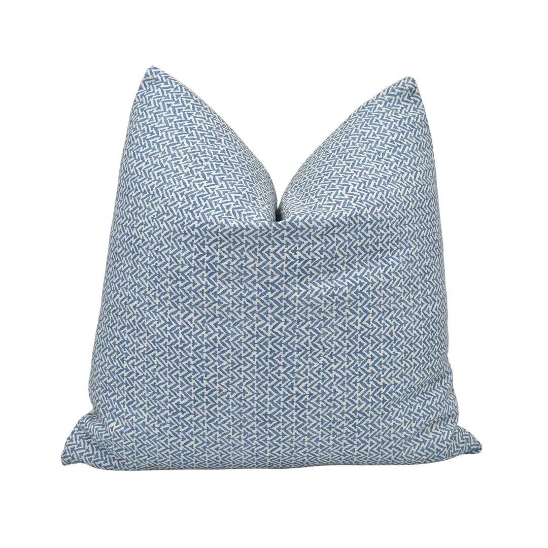 GP & J Baker Tilly Indigo Stylish Versatile Geometric Designer Cushion Cover Luxury Throw Pillow ... | Etsy (US)